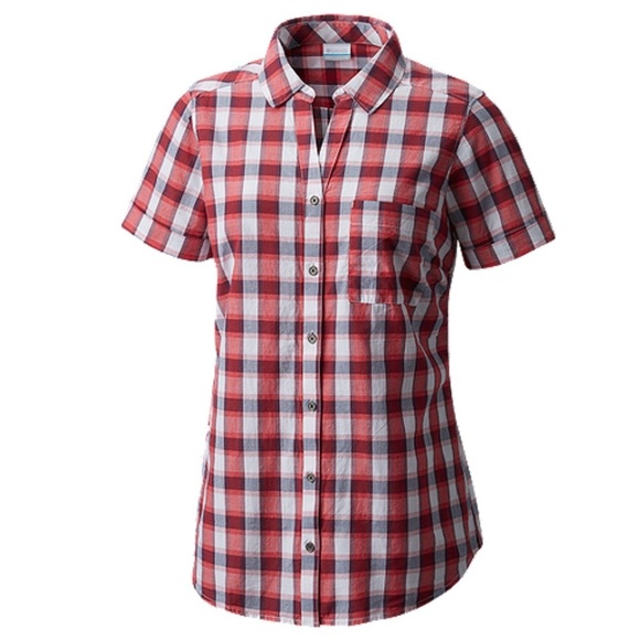 Columbia Tops - Columbia Wild Haven Short sleeve Plaid Women Shirt